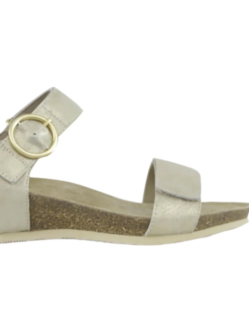 Munro Sintra Women's Wedge Sandals Gold/Tan Combo Leather Size 7 Narrow